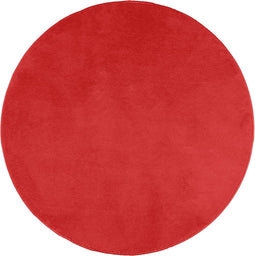 vidaXL - Vloerkleed - OVIEDO - laagpolig - Ø - 120 - cm - rood