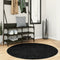 vidaXL - Vloerkleed - OVIEDO - laagpolig - Ø - 120 - cm - zwart