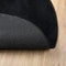 vidaXL - Vloerkleed - OVIEDO - laagpolig - Ø - 120 - cm - zwart