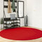 vidaXL - Vloerkleed - OVIEDO - laagpolig - Ø - 200 - cm - rood