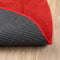vidaXL - Vloerkleed - OVIEDO - laagpolig - Ø - 200 - cm - rood