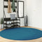 vidaXL - Vloerkleed - OVIEDO - laagpolig - Ø - 200 - cm - turquoise