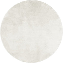 vidaXL - Vloerkleed - OVIEDO - laagpolig - Ø - 80 - cm - crèmekleurig