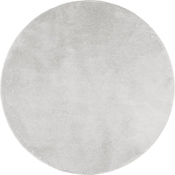 vidaXL - Vloerkleed - OVIEDO - laagpolig - Ø - 80 - cm - grijs