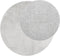 vidaXL - Vloerkleed - OVIEDO - laagpolig - Ø - 80 - cm - grijs