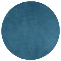 vidaXL - Vloerkleed - OVIEDO - laagpolig - Ø - 80 - cm - turquoise