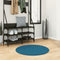 vidaXL - Vloerkleed - OVIEDO - laagpolig - Ø - 80 - cm - turquoise