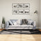 vidaXL - Vloerkleed - PAMPLONA - shaggy - hoogpolig - 100x200 - cm - zwart - en - crème