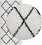 vidaXL - Vloerkleed - PAMPLONA - shaggy - hoogpolig - 100x200 - cm - crème - en - zwart