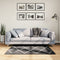 vidaXL - Vloerkleed - PAMPLONA - shaggy - hoogpolig - 120x120 - cm - zwart - en - crème