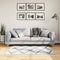 vidaXL - Vloerkleed - PAMPLONA - shaggy - hoogpolig - 120x170 - cm - crème - en - zwart