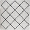 vidaXL - Vloerkleed - PAMPLONA - shaggy - hoogpolig - 160x160 - cm - crème - en - zwart