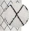 vidaXL - Vloerkleed - PAMPLONA - shaggy - hoogpolig - 160x230 - cm - crème - en - zwart