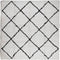 vidaXL - Vloerkleed - PAMPLONA - shaggy - hoogpolig - 200x200 - cm - crème - en - zwart