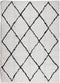 vidaXL - Vloerkleed - PAMPLONA - shaggy - hoogpolig - 200x280 - cm - crème - en - zwart