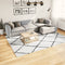 vidaXL - Vloerkleed - PAMPLONA - shaggy - hoogpolig - 200x280 - cm - crème - en - zwart