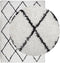 vidaXL - Vloerkleed - PAMPLONA - shaggy - hoogpolig - 200x280 - cm - crème - en - zwart