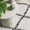 vidaXL - Vloerkleed - PAMPLONA - shaggy - hoogpolig - 200x280 - cm - crème - en - zwart