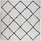 vidaXL - Vloerkleed - PAMPLONA - shaggy - hoogpolig - 240x240 - cm - crème - en - zwart