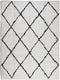 vidaXL - Vloerkleed - PAMPLONA - shaggy - hoogpolig - 300x400 - cm - crème - en - zwart
