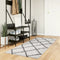 vidaXL - Vloerkleed - PAMPLONA - shaggy - hoogpolig - 80x200 - cm - crème - en - zwart