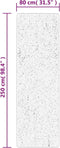 vidaXL - Vloerkleed - PAMPLONA - shaggy - hoogpolig - 80x250 - cm - beige - antraciet