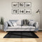 vidaXL - Vloerkleed - PAMPLONA - shaggy - hoogpolig - modern - 120x120 - cm - zwart