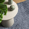 vidaXL - Vloerkleed - PAMPLONA - shaggy - hoogpolig - modern - 200x200 - cm - blauw