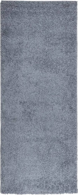 vidaXL - Vloerkleed - PAMPLONA - shaggy - hoogpolig - modern - 80x200 - cm - blauw