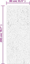 vidaXL - Vloerkleed - PAMPLONA - shaggy - hoogpolig - modern - 80x200 - cm - antraciet
