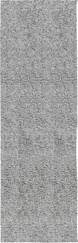vidaXL - Vloerkleed - PAMPLONA - shaggy - hoogpolig - modern - 80x250 - cm - grijs