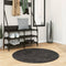vidaXL - Vloerkleed - PAMPLONA - shaggy - hoogpolig - modern - Ø - 100 - cm - antraciet