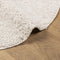 vidaXL - Vloerkleed - PAMPLONA - shaggy - hoogpolig - modern - Ø - 100 - cm - crèmekleur