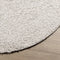 vidaXL - Vloerkleed - PAMPLONA - shaggy - hoogpolig - modern - Ø - 100 - cm - crèmekleur