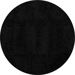 vidaXL - Vloerkleed - PAMPLONA - shaggy - hoogpolig - modern - Ø - 120 - cm - zwart