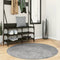 vidaXL - Vloerkleed - PAMPLONA - shaggy - hoogpolig - modern - Ø - 120 - cm - grijs