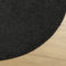 vidaXL - Vloerkleed - PAMPLONA - shaggy - hoogpolig - modern - Ø - 120 - cm - zwart
