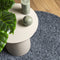 vidaXL - Vloerkleed - PAMPLONA - shaggy - hoogpolig - modern - Ø - 200 - cm - blauw