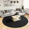 vidaXL - Vloerkleed - PAMPLONA - shaggy - hoogpolig - modern - Ø - 240 - cm - zwart