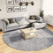 vidaXL - Vloerkleed - PAMPLONA - shaggy - hoogpolig - modern - Ø - 280 - cm - blauw