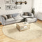 vidaXL - Vloerkleed - PAMPLONA - shaggy - hoogpolig - modern - Ø - 280 - cm - goudkleur