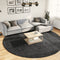 vidaXL - Vloerkleed - PAMPLONA - shaggy - hoogpolig - modern - Ø - 280 - cm - antraciet