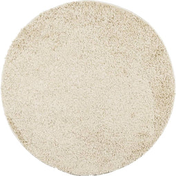 vidaXL - Vloerkleed - PAMPLONA - shaggy - hoogpolig - modern - Ø - 80 - cm - goudkleurig