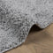 vidaXL - Vloerkleed - PAMPLONA - shaggy - hoogpolig - modern - Ø - 80 - cm - grijs