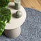 vidaXL - Vloerkleed - PAMPLONA - shaggy - hoogpolig - modern - Ø - 80 - cm - blauw