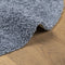 vidaXL - Vloerkleed - PAMPLONA - shaggy - hoogpolig - modern - Ø - 80 - cm - blauw