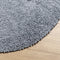 vidaXL - Vloerkleed - PAMPLONA - shaggy - hoogpolig - modern - Ø - 80 - cm - blauw
