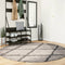 vidaXL - Vloerkleed - PAMPLONA - shaggy - hoogpolig - Ø - 200 - cm - beige - antraciet