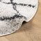 vidaXL - Vloerkleed - PAMPLONA - shaggy - hoogpolig - Ø - 200 - cm - crème - en - zwart
