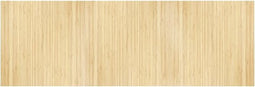 vidaXL - Vloerkleed - rechthoekig - 100x300 - cm - bamboe - lichtnaturel